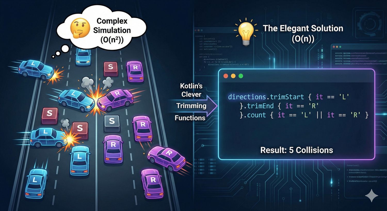 Kotlin's trimStart and trimEnd: A clever solution to count collisions