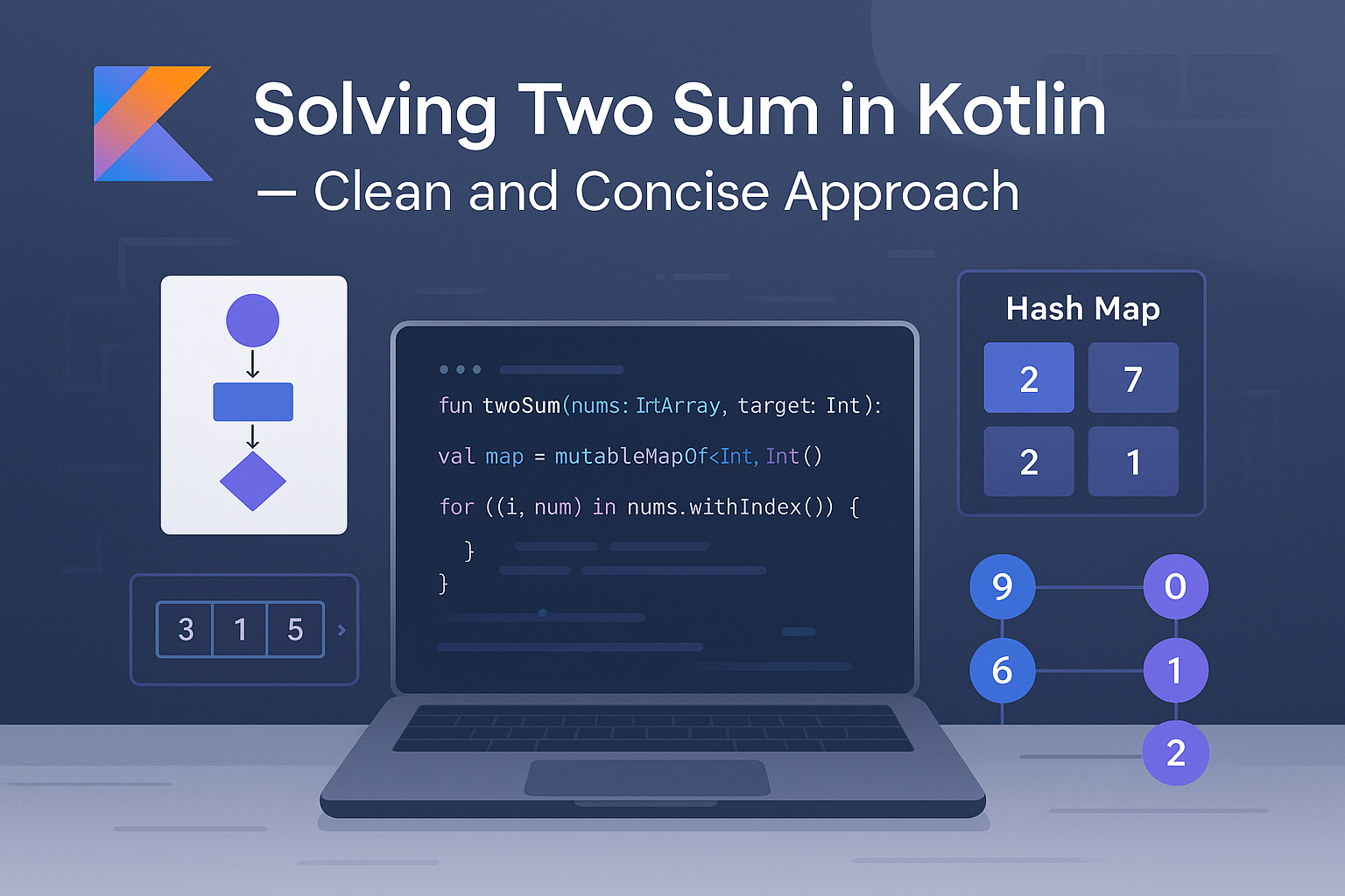 π Solving 'Two Sum' with HashMap in Kotlin